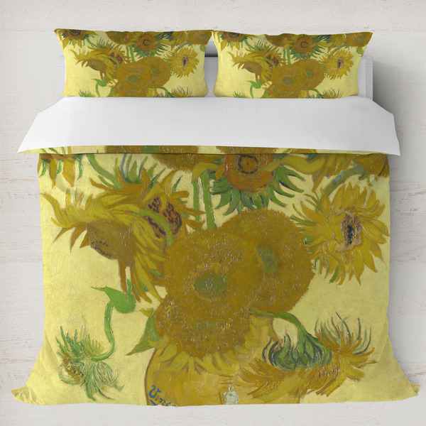 Custom Sunflowers (Van Gogh 1888) Duvet Cover Set - King