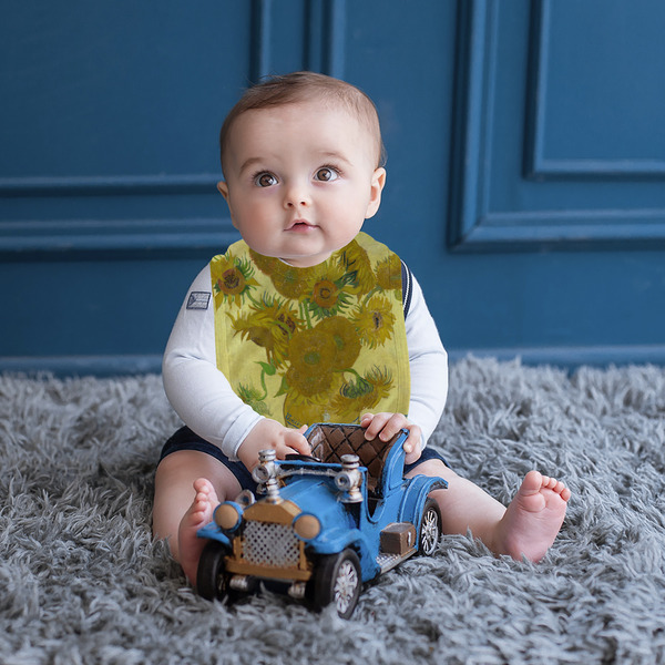 Sunflowers (Van Gogh 1888) Bib - Lifestyle - Boy