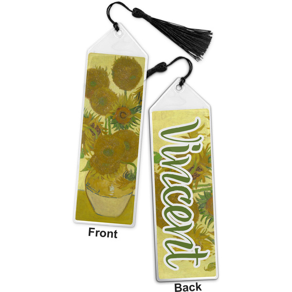 Sunflowers (Van Gogh 1888) Bookmark w/ Tassel - Front and Back