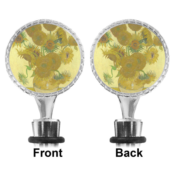 Sunflowers (Van Gogh 1888) Bottle Stopper - Front and Back