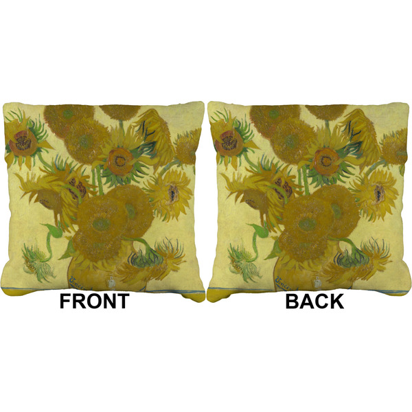 Sunflowers (Van Gogh 1888) Burlap Pillow Approval