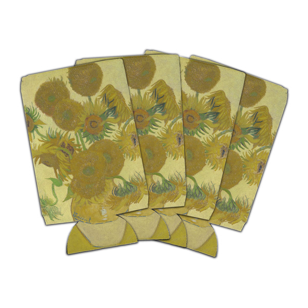 Custom Sunflowers (Van Gogh 1888) Can Cooler (16 oz) - Set of 4
