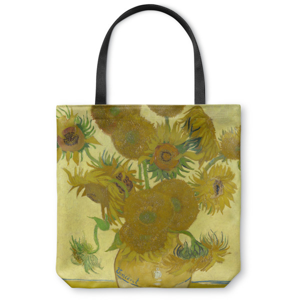Custom Sunflowers (Van Gogh 1888) Canvas Tote Bag - Small - 13"x13"