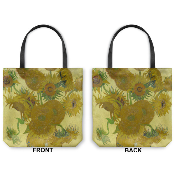 Sunflowers (Van Gogh 1888) Canvas Tote - Front and Back