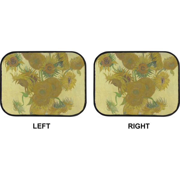 Sunflowers (Van Gogh 1888) Car Floor Mats (Back Seat) (Approval)