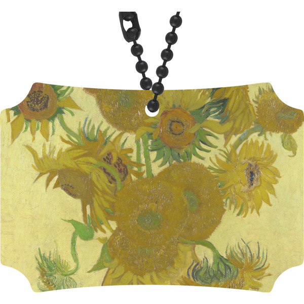Custom Sunflowers (Van Gogh 1888) Rear View Mirror Ornament