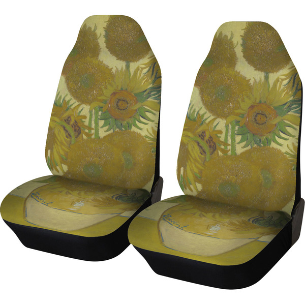Custom Sunflowers (Van Gogh 1888) Car Seat Covers (Set of Two)