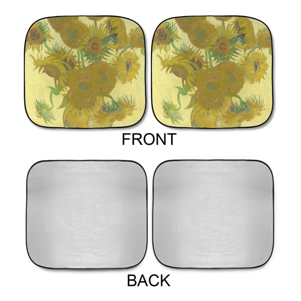 Sunflowers (Van Gogh 1888) Car Sun Shades - APPROVAL