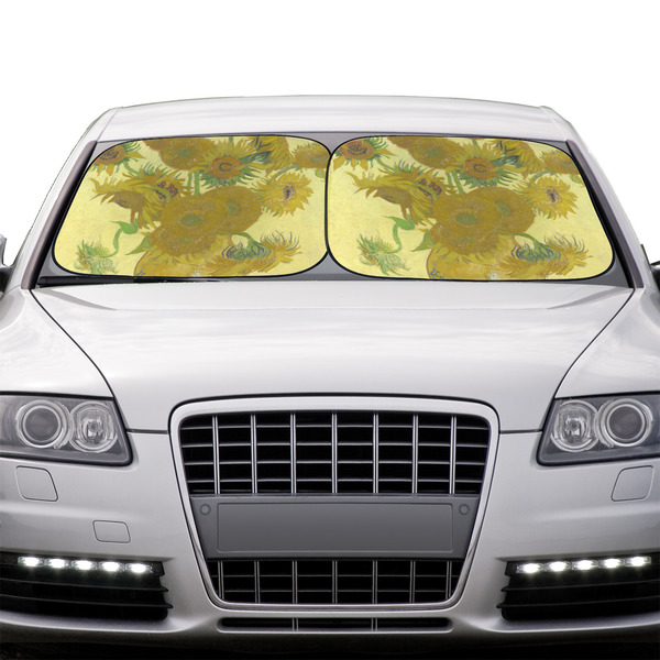 Sunflowers (Van Gogh 1888) Car Sun Shades - IN CONTEXT