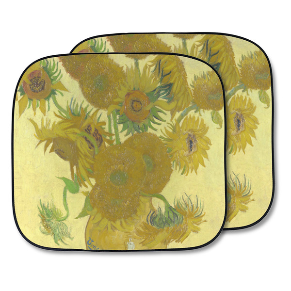 Custom Sunflowers (Van Gogh 1888) Car Sun Shade - Two Piece