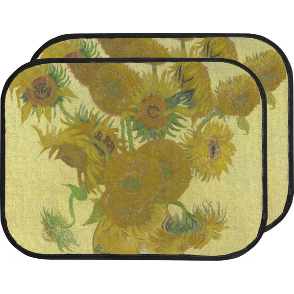 Custom Sunflowers (Van Gogh 1888) Car Floor Mats (Back Seat)