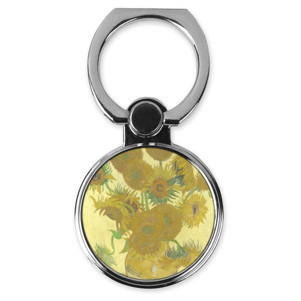 Custom Sunflowers (Van Gogh 1888) Cell Phone Ring Stand & Holder
