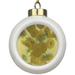 Sunflowers (Van Gogh 1888) Ceramic Ball Ornament