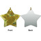 Sunflowers (Van Gogh 1888) Ceramic Flat Ornament - Star Front & Back (APPROVAL)