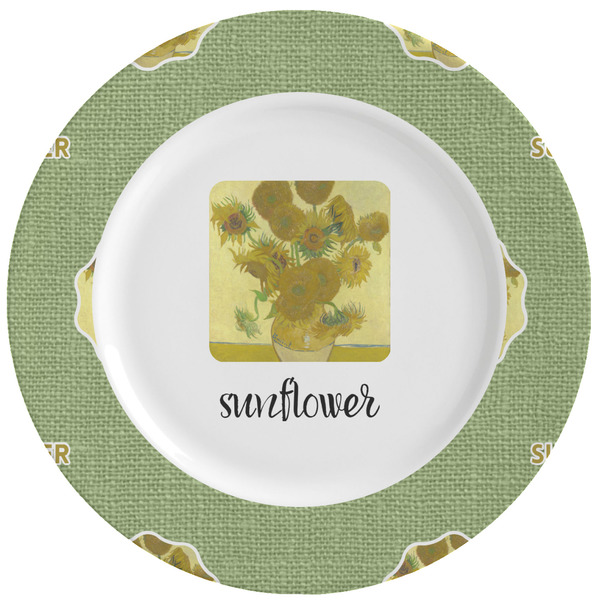 Custom Sunflowers (Van Gogh 1888) Ceramic Dinner Plates (Set of 4)