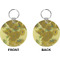 Sunflowers (Van Gogh 1888) Circle Keychain (Front + Back)
