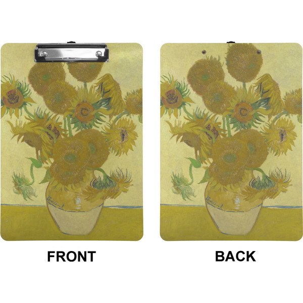 Sunflowers (Van Gogh 1888) Clipboard (Letter) (Front + Back)
