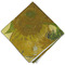 Sunflowers (Van Gogh 1888) Cloth Napkins - Personalized Dinner (Folded Four Corners)