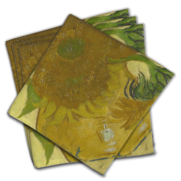 Custom Sunflowers (Van Gogh 1888) Cloth Dinner Napkins - Set of 4