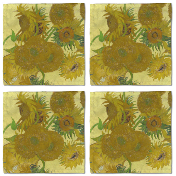 Sunflowers (Van Gogh 1888) Cloth Napkins - Personalized Lunch (APPROVAL) Set of 4