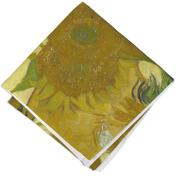Sunflowers (Van Gogh 1888) Cloth Napkins - Personalized Lunch (Folded Four Corners)