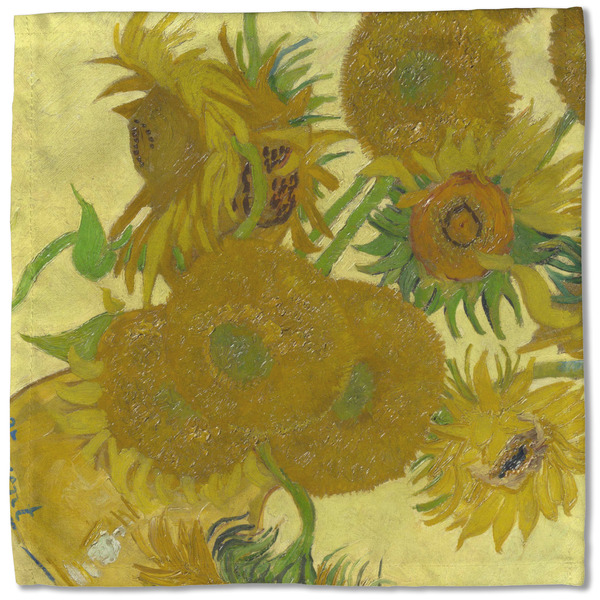 Sunflowers (Van Gogh 1888) Cloth Napkins - Personalized Lunch (Single Full Open)