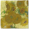Sunflowers (Van Gogh 1888) Cloth Napkins - Personalized Lunch (Single Full Open)