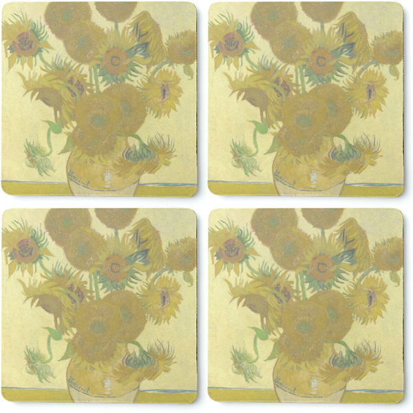 Sunflowers (Van Gogh 1888) Coaster Rubber Back - Apvl
