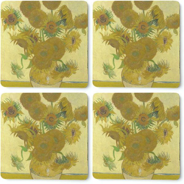 Sunflowers (Van Gogh 1888) Coaster Rubber Back - Apvl