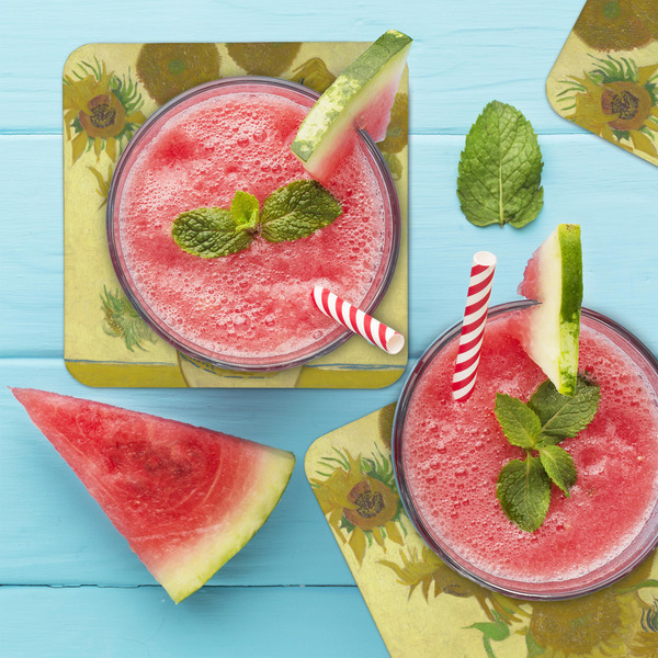 Sunflowers (Van Gogh 1888) Coaster Set - LIFESTYLE