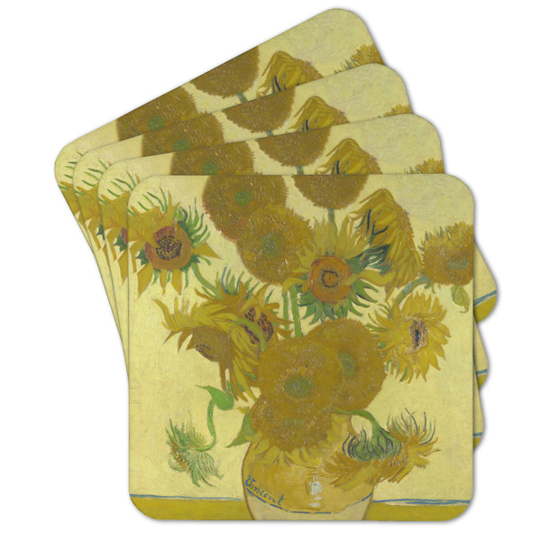 Custom Sunflowers (Van Gogh 1888) Cork Coaster - Set of 4