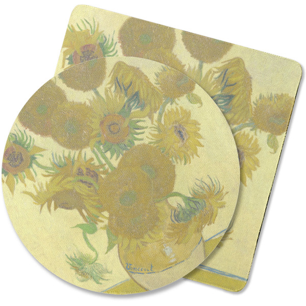 Custom Sunflowers (Van Gogh 1888) Rubber Backed Coaster