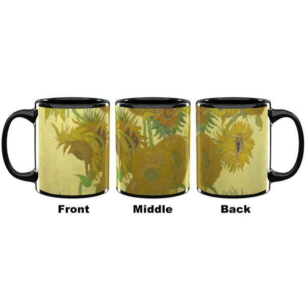 Sunflowers (Van Gogh 1888) Coffee Mug - 11 oz - Black APPROVAL