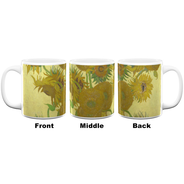 Sunflowers (Van Gogh 1888) Coffee Mug - 11 oz - White APPROVAL