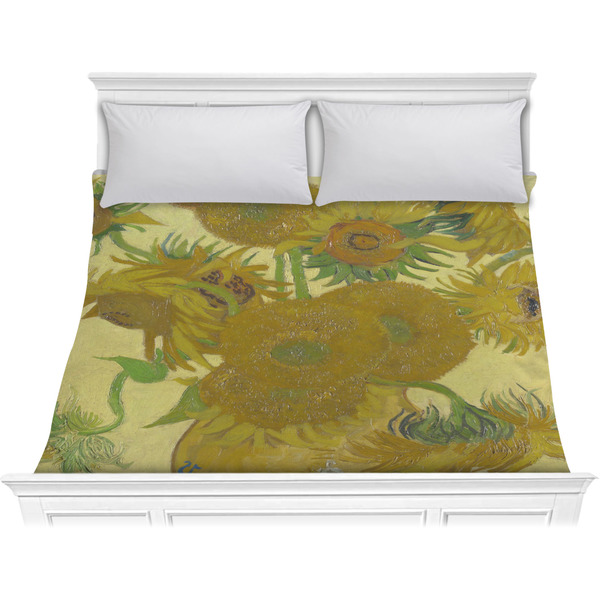 Custom Sunflowers (Van Gogh 1888) Comforter - King
