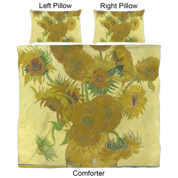 Sunflowers (Van Gogh 1888) Comforter Set - King - Approval