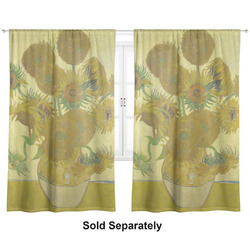 Sunflowers (Van Gogh 1888) Curtain Panel - Custom Size