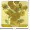 Sunflowers (Van Gogh 1888) Custom Shape Iron On Patches - L Patch w/ Measurements