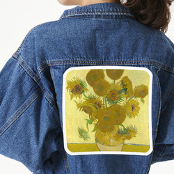 Sunflowers (Van Gogh 1888) Twill Iron On Patch - Custom Shape - 3XL