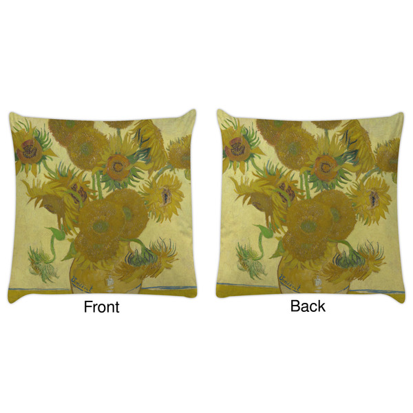 Sunflowers (Van Gogh 1888) Decorative Pillow Case - Approval