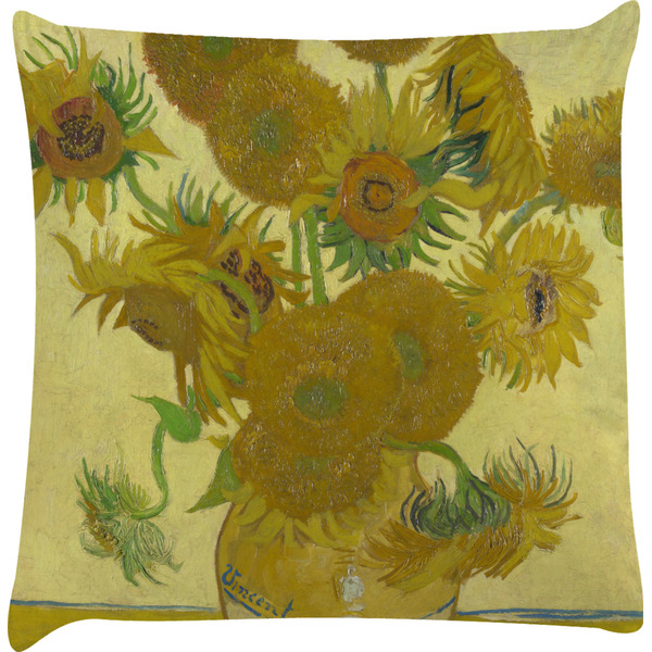 Custom Sunflowers (Van Gogh 1888) Decorative Pillow Case