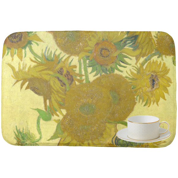 Sunflowers (Van Gogh 1888) Dish Drying Mat - with cup
