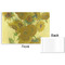 Sunflowers (Van Gogh 1888) Disposable Paper Placemat - Front & Back
