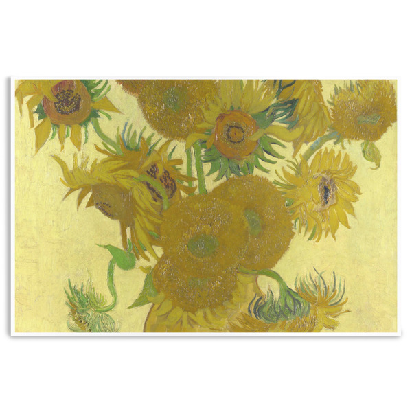 Custom Sunflowers (Van Gogh 1888) Disposable Paper Placemats