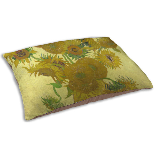 Custom Sunflowers (Van Gogh 1888) Indoor Dog Bed - Small