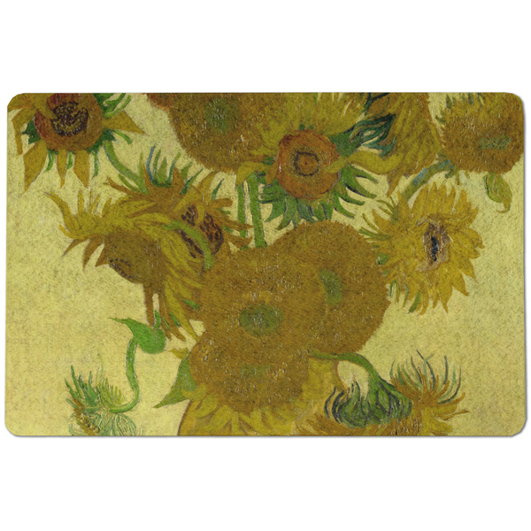 Custom Sunflowers (Van Gogh 1888) Dog Food Mat