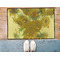 Sunflowers (Van Gogh 1888) Door Mat - 36"x24" - Lifestyle
