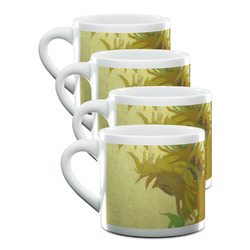 Sunflowers (Van Gogh 1888) Double Shot Espresso Cups - Set of 4