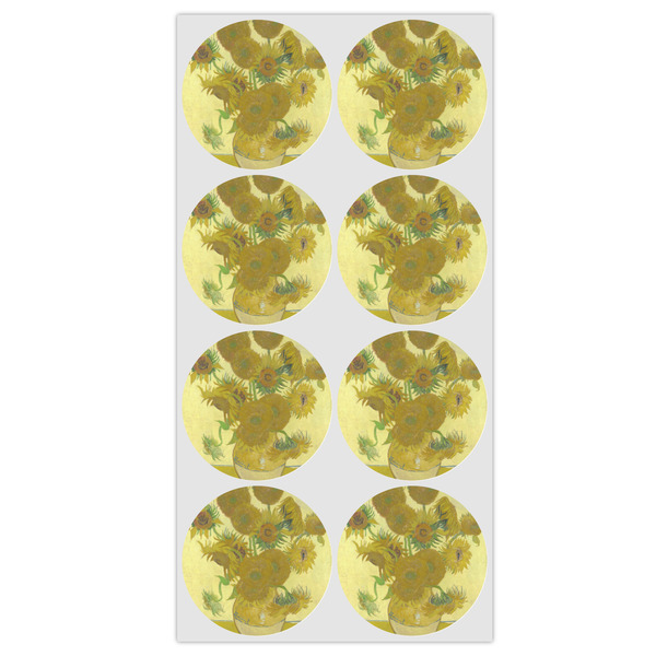 Sunflowers (Van Gogh 1888) Drink Topper - Medium - Set of 8
