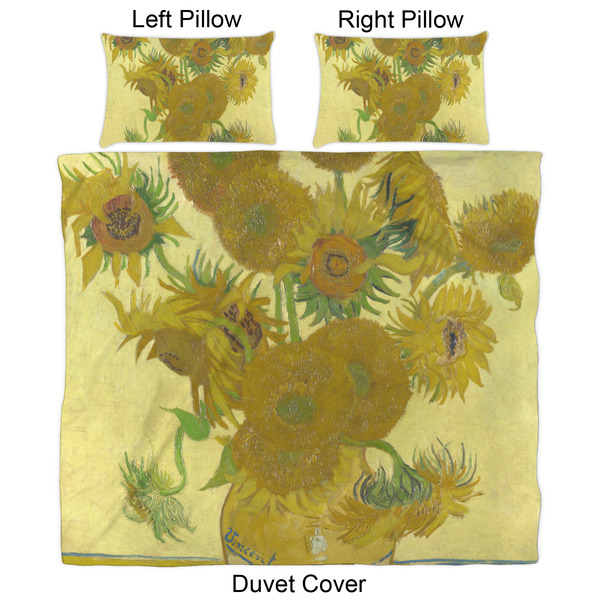 Sunflowers (Van Gogh 1888) Duvet Cover Set - King - Approval